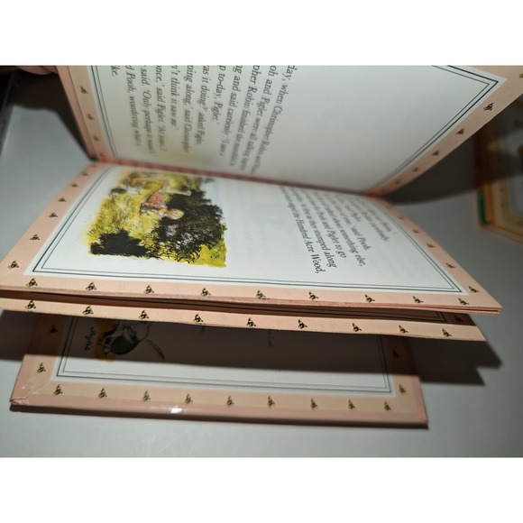 Vintage 1997 The Classic Pooh Treasury Vol 1  Hardcover Books 3 Cassettes - Picture 9 of 15